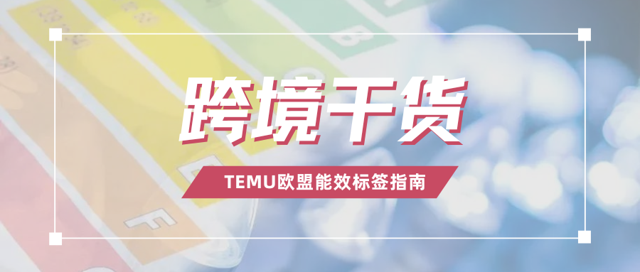 硬核干货！TEMU卖家必备，欧盟能效标签合规超全指南