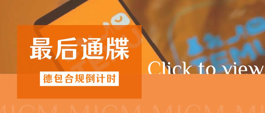 红线警告！TEMU德国包装法合规最后期限，必看应急指南