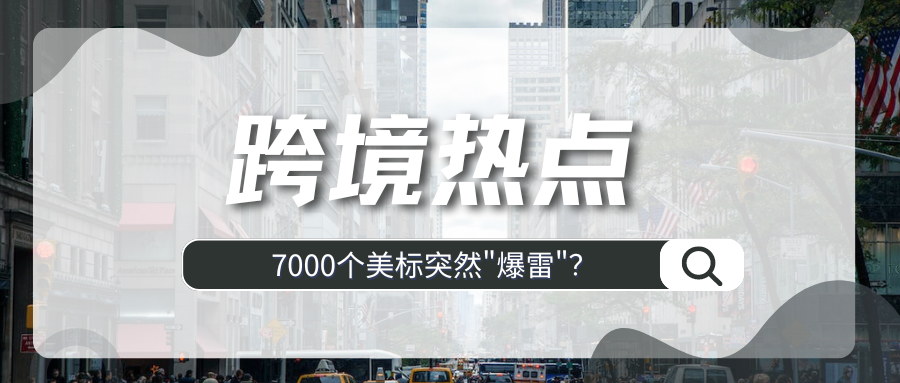 又双叒叕暴雷！7000个美国商标或将被取消，卖家立即自查